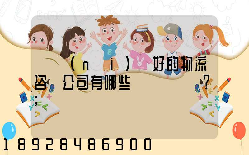 國內(nèi)較好的物流咨詢公司有哪些？